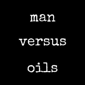 Man versus oils logo